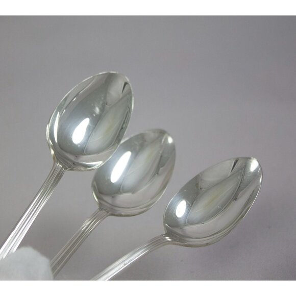 Vintage Lenox Silverplate 1933 by Wallace Silver Deerfield Iced Tea Spoons 6 - Picture 3 of 9